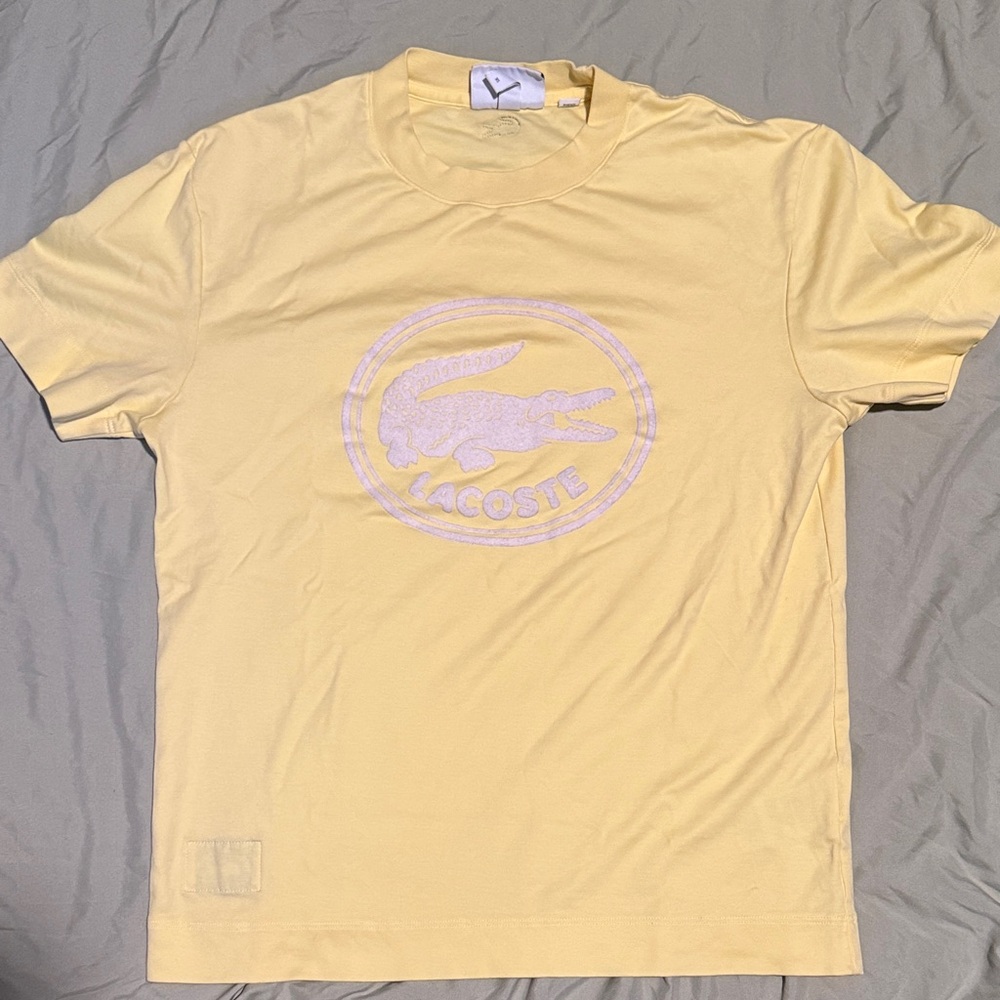 Lacoste Light Yellow Short Sleeve Tee
